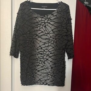 Tribal Black 3/4 Sleeve Top